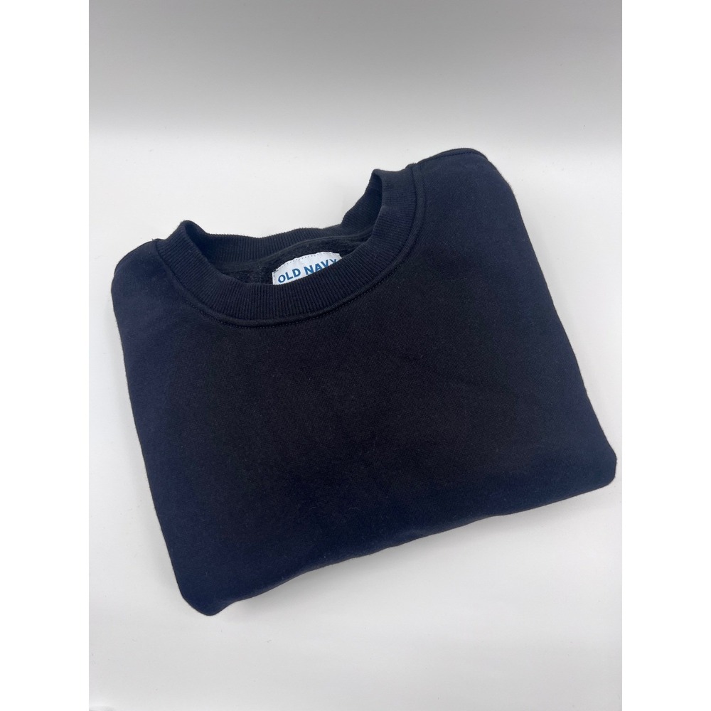 Old Navy Black Crew Neck Long Sleeve Basic Sweatshirt Pullover XL